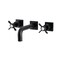 Kingston Brass KS6120BEX Two-Handle Wall Mount Bathroom Faucet, Matte Black KS6120BEX - alternate 1